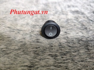 Công tắc đen on/off 2 chân tròn