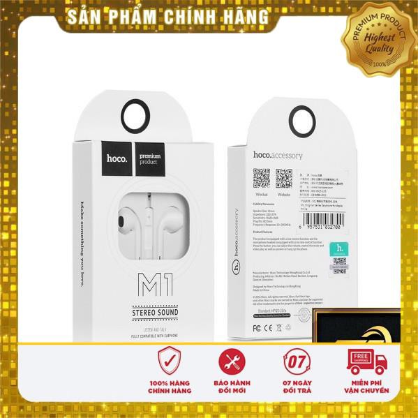 Tai nghe Hoco M1 Jack 3.5 chính hãng cao cấp Tai nghe iphone 5 5s 6 6s 6 plus 6s plus - Awifi Case L2-2