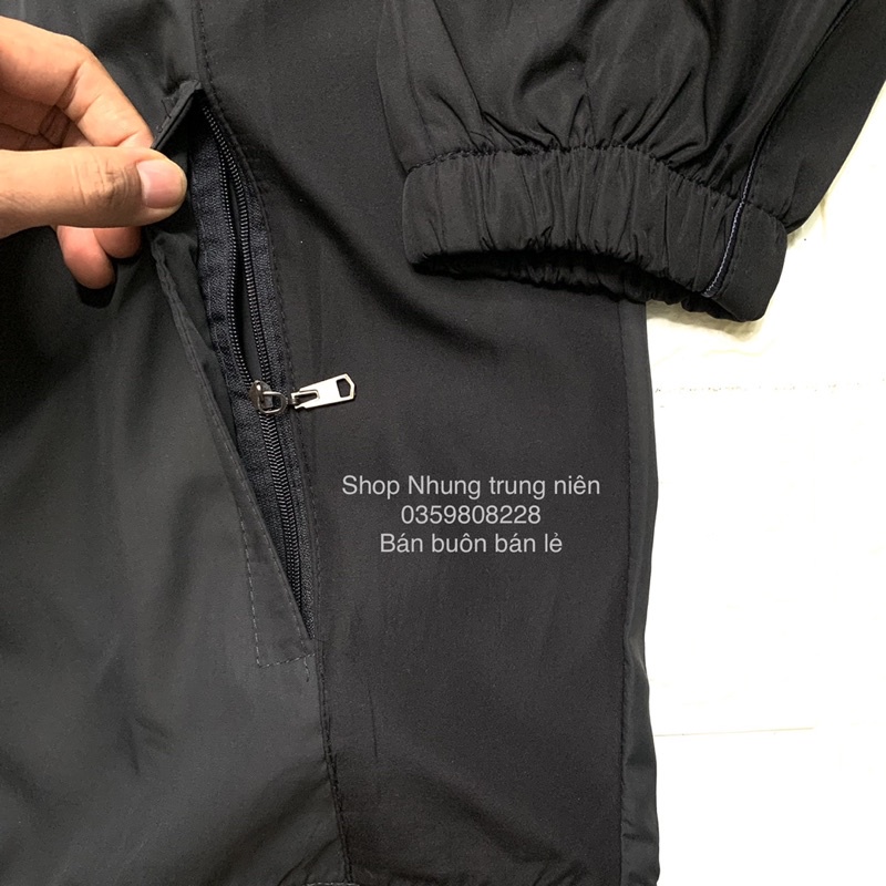 Áo Khoác Nam Trung Niên 2 lớp, Lót Lưới, k nhăn k nhàu k bám bụi có size cho người 95kg + ẢNH THẬT