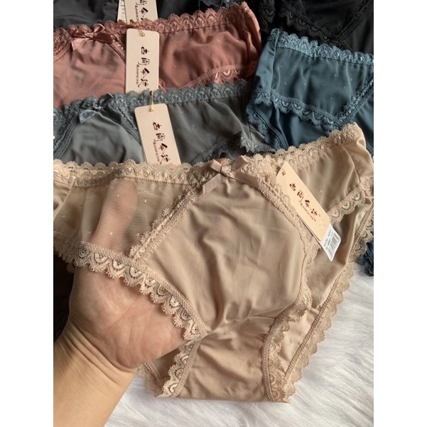 Quần lót nữ thun lạnh pha ren hàng cao cấp mát mịn