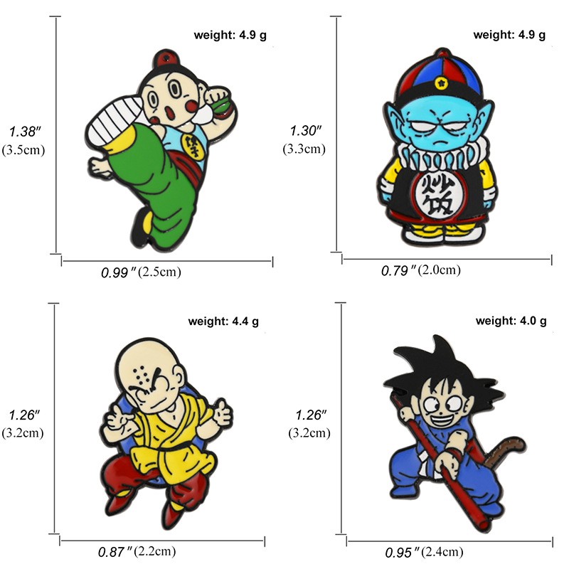 Pin cài áo trong Dragon ball 7 viên ngọc rồng phiên bản nhí - GC286