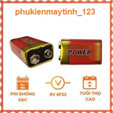 Pin 9V vuông cho test mạng và MIC không dây và các thiết bị điện tử khác mới