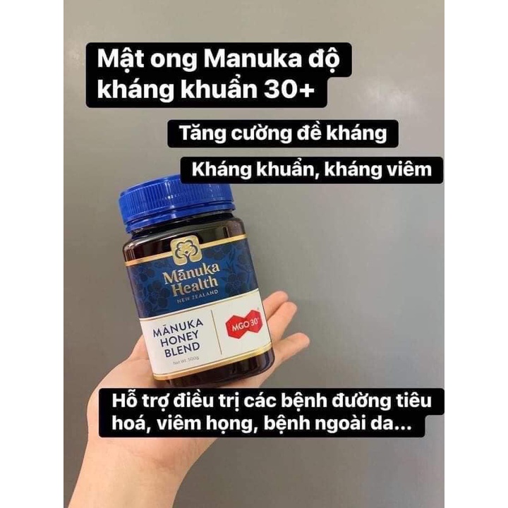 MẬT ONG MANUKA KHÁNG KHUẨN CAO Manuka honey bland MGO 30+/250gr
