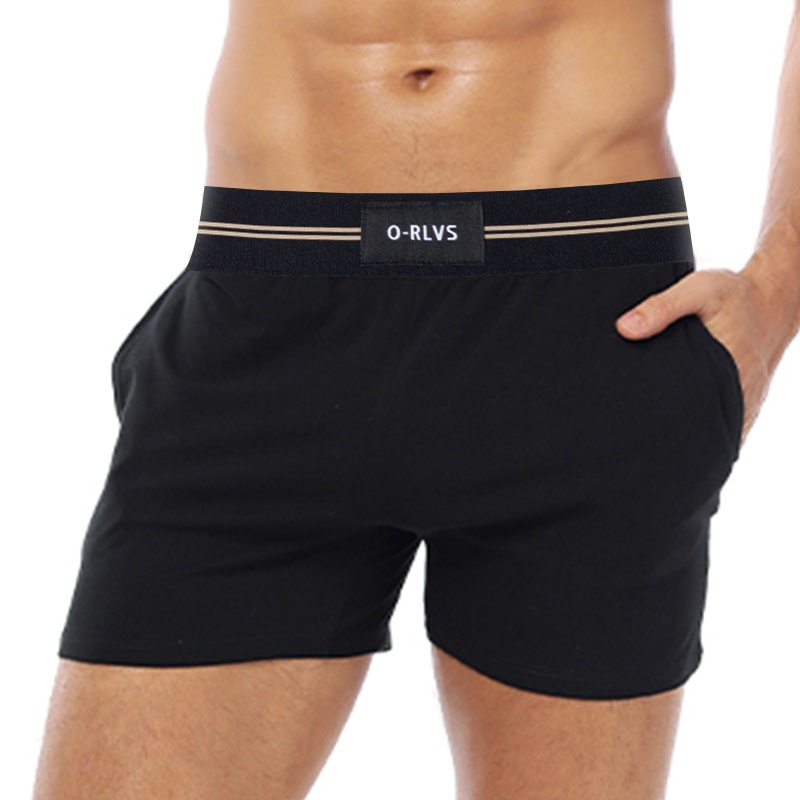 Quần lót boxer ORLVS OR6217 ngắn bằng cotton thoáng khí thoải mái cho nam