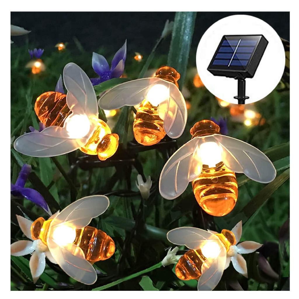 Dây đèn LED trang trí sân vườn chống nước hình ong mật xinh xắn chất lượng cao