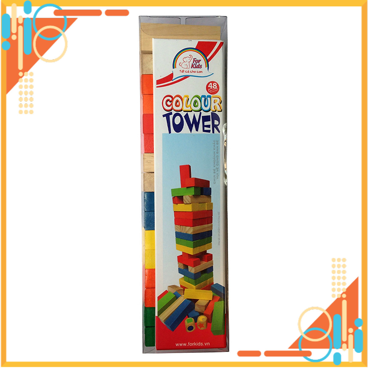 Mua Ngay Rút Gỗ Màu Colour Tower Forkids FKS-044 Hàng Chính hãng