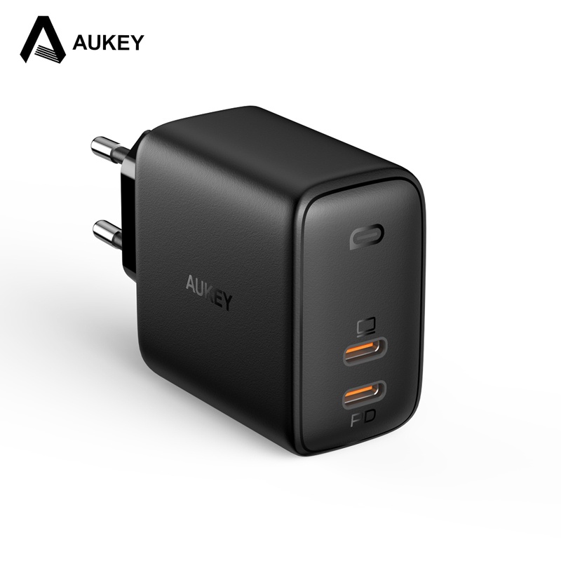Cốc Sạc Nhanh Aukey PA-B4 Omnia Duo 65W Hai Cổng PD Cho xiaomi