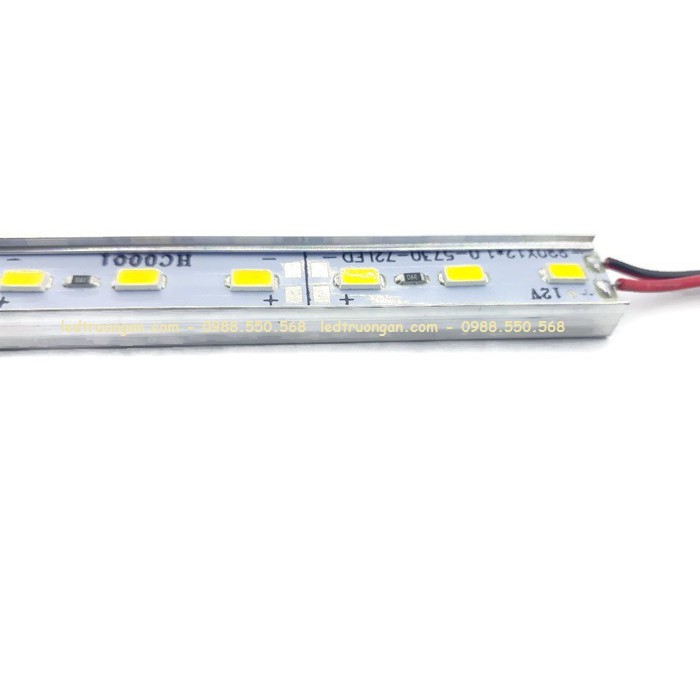 BỘ 5 THANH LED THANH NHÔM 5730 CÓ MÁNG