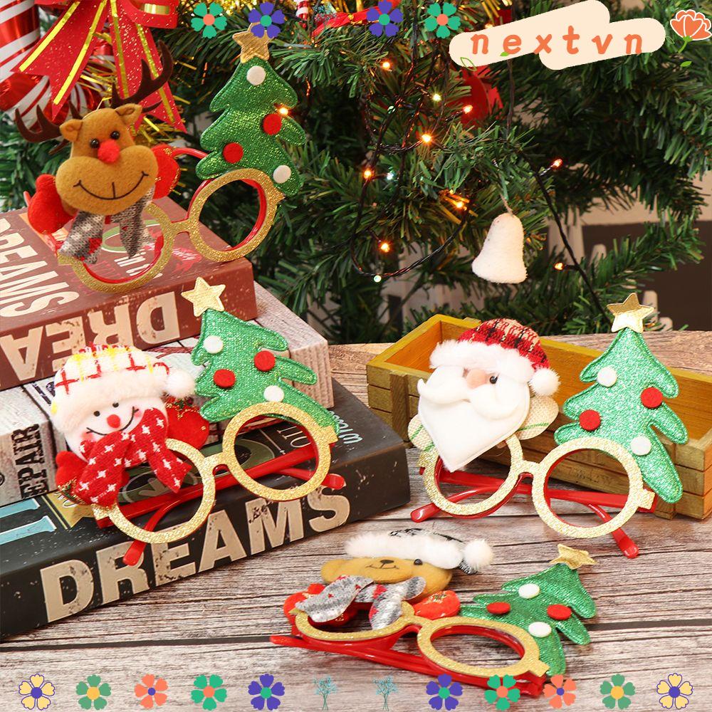 Mắt Kính Hóa Trang Ông Già Noel Và Bông Tuyết Dễ Thương Cho Bé