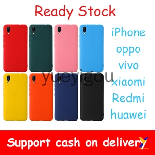 Ốp Lưng Tpu Mềm Màu Trơn Cá Tính Cho Redmi Note3 Redmi Note4 Redmi Note 5 Redmi Note6 Redmi Note7 Redmi Note 8 Redmi Note9 Pro Max
