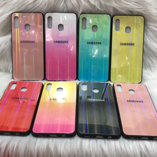 Samsung Galaxy A30 Ốp lưng mặt kính cường lực 7 màu siêu sang