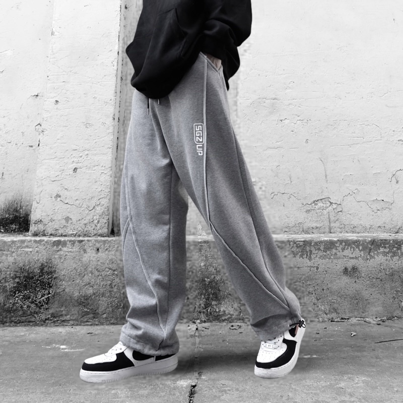 Quần xám suông dây rút ống X SWEATPANTS - SGZUP