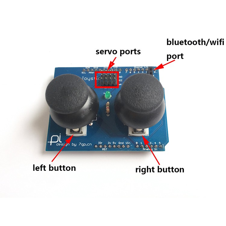 Cần điều khiển Analog 4 cổng Servo kèm điều khiển từ xa cho Arduino MeArm