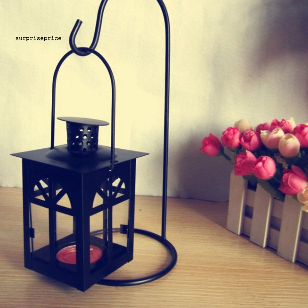 Đế nến hình ngôi nhà bằng sắt cổ điển đẹp mắt trang trí nội thất