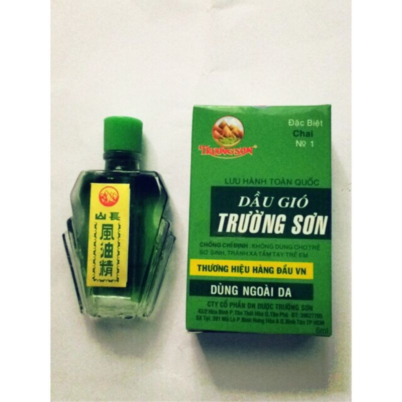 Dầu gió xanh Trường Sơn - Chai 6ml