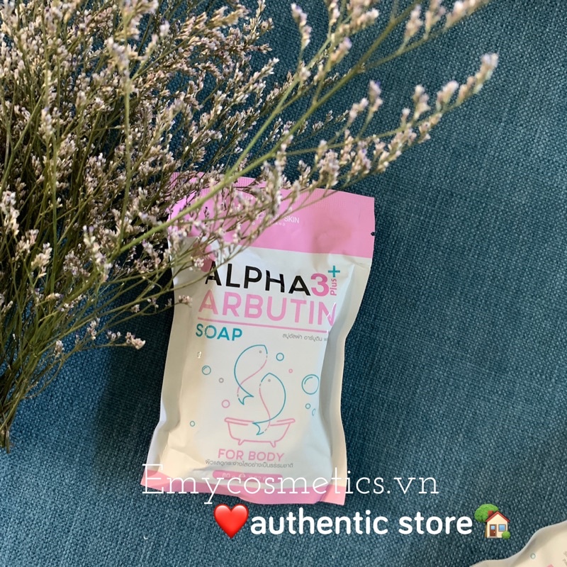 [Hàng Chính Hãng] Mẫu Mới Xà Phòng Kích Trắng Alpha Arbutin Collagen Soap Thái Lan 80gram