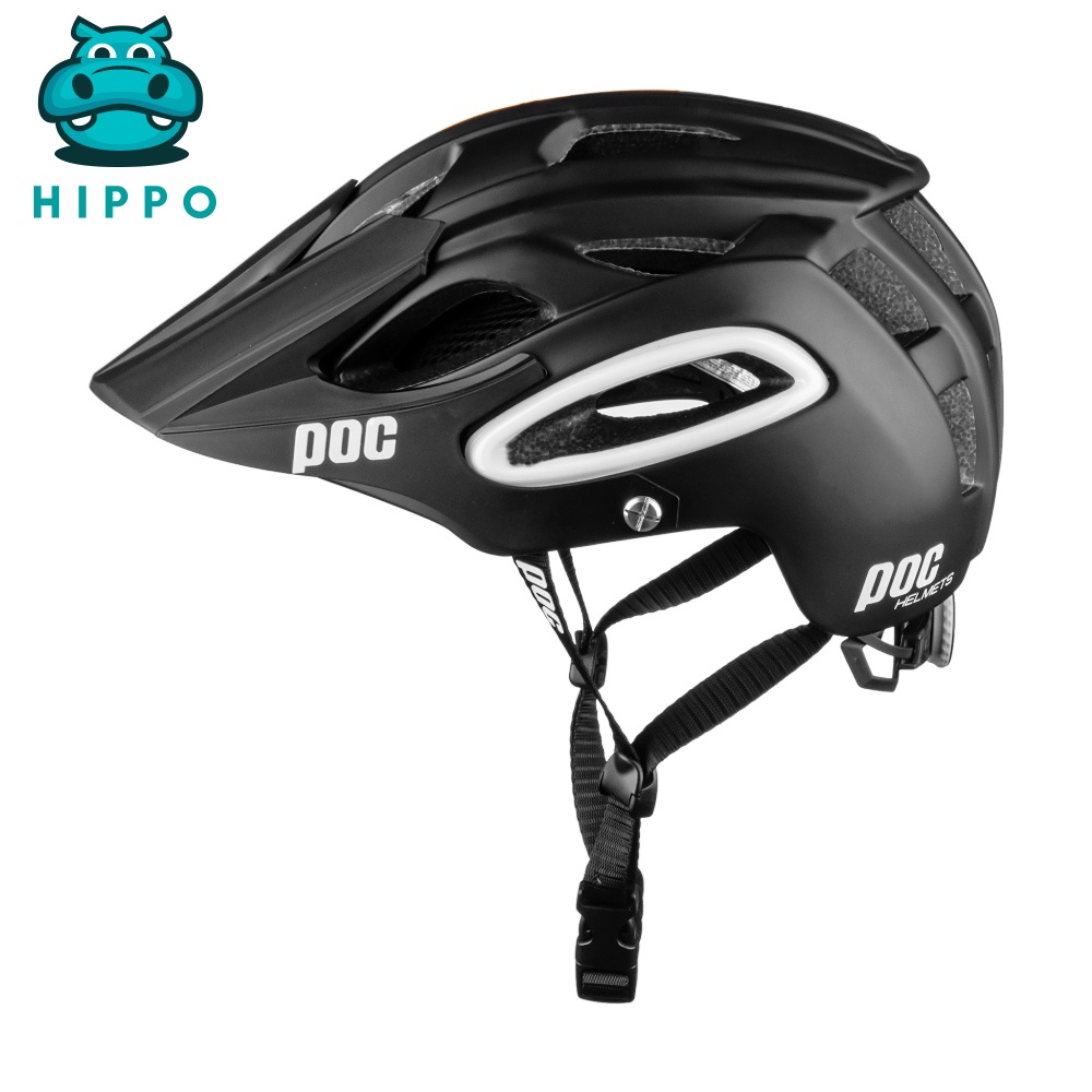 Mũ bảo hiểm xe đạp thể thao chuyên nghiệp Poc 07 siêu nhẹ màu đen nhám - HIPPO HELMET