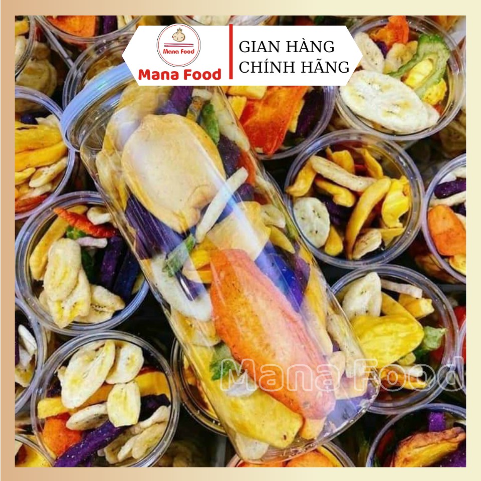 300G Thập Cẩm Sấy Đà Lạt Mana Food | Sấy mộc - Không đường - ATTP