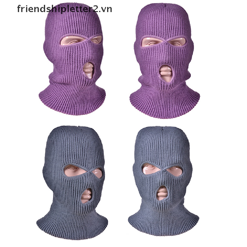 #Nóng Trong Kho# Mũ Trùm Đầu Che Phủ Mặt 3 Lỗ Giữ Ấm Mùa Đông