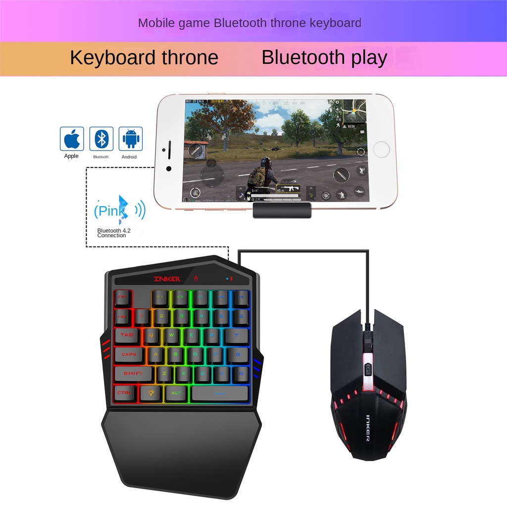 Bộ Bàn Phím Và Chuột Bluetooth Không Dây K99 Dùng Chơi game Trên Điện Thoại Di Động