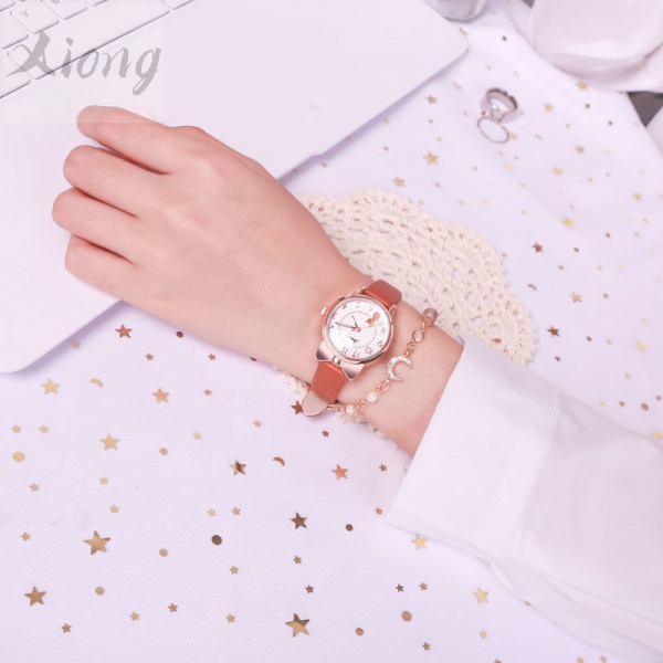 Đồng hồ quartz chống nước chống thấm nước thiết kế hoạt hình dễ thương phong cách Hàn Quốc dành cho nữ | BigBuy360 - bigbuy360.vn