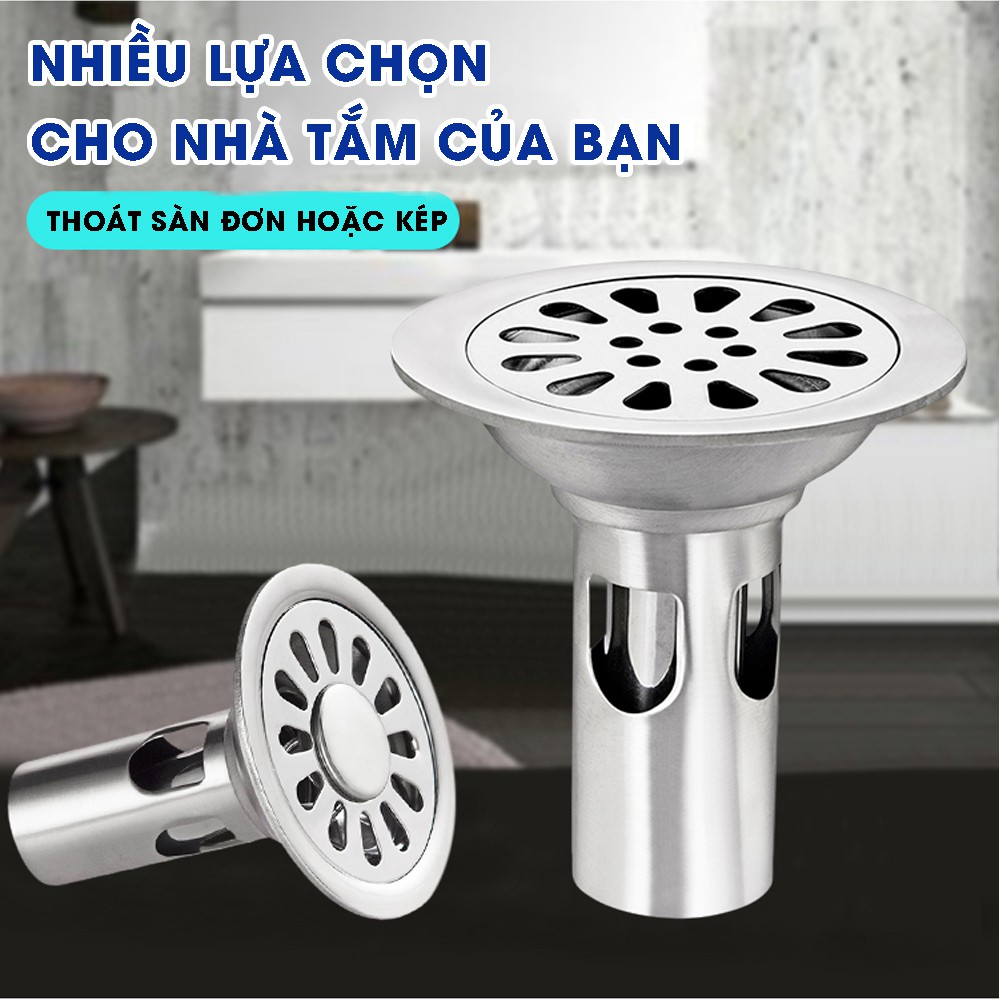 Bộ thoát sàn chống mùi ga phễu thoát nước nhà tắm nhà vệ sinh Minh House