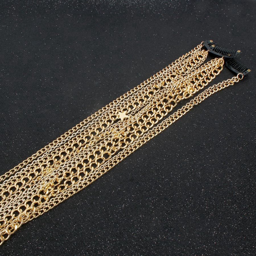 Cài tóc dây xích tua rua phong cách thời trang cá tính