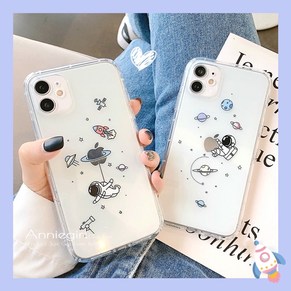 Ốp điện thoại TPU mềm họa tiết phi hành gia dễ thương cho IPhone 11 Pro Max XR Xs Max 8 7 Plus | BigBuy360 - bigbuy360.vn