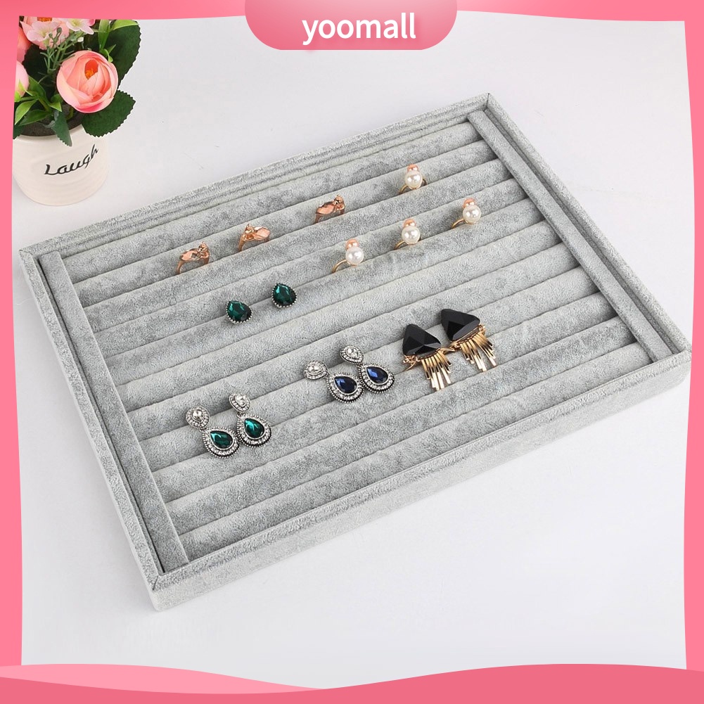 Khay Trưng Bày Trang Sức Bằng Vải Nhung Thời Trang