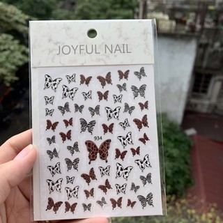 Sticker nail , sticker bướm dán móng tay.
