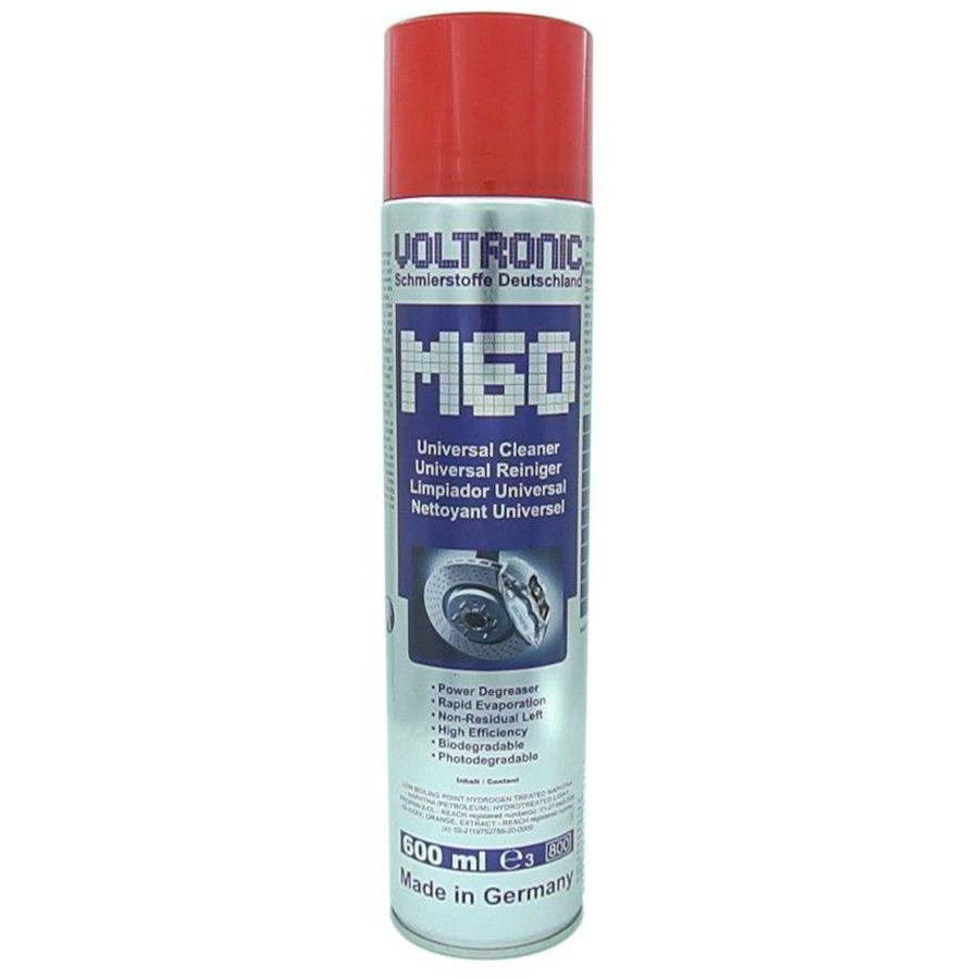 Dung dịch tẩy rửa đa năng (Xên, sích, ốc nhớt, lốc máy): Voltronic M60 Universal Cleaner 600ml