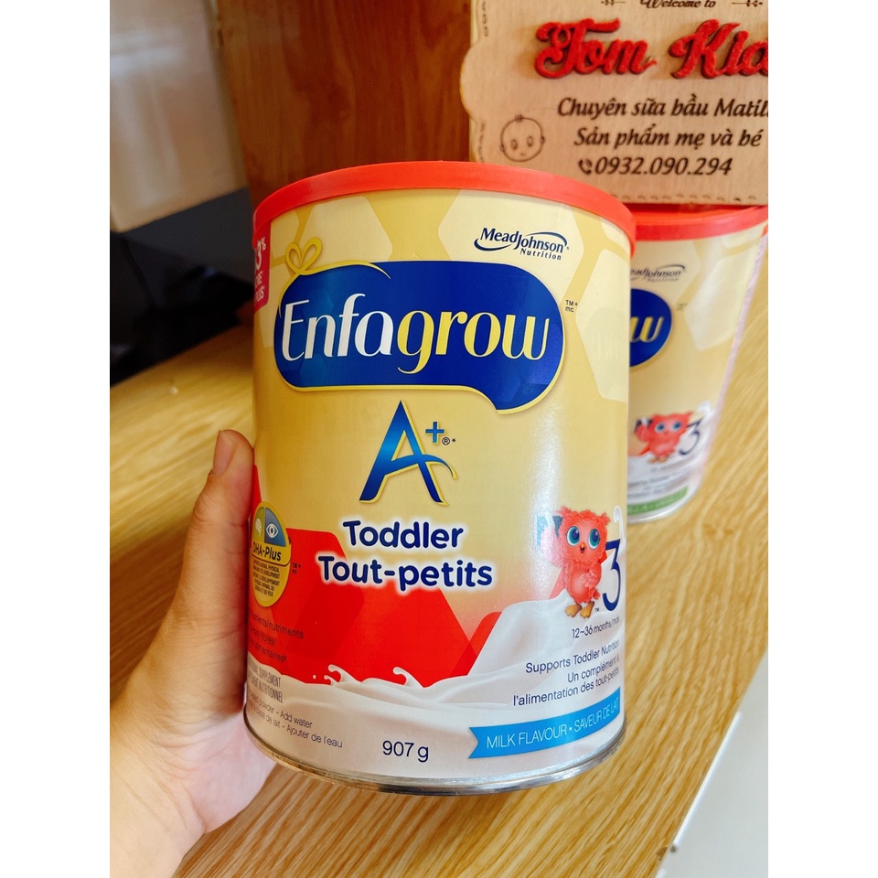 Sữa bột Enfagrow A+ Canada số 3 907g [ Air ] DATE 1,2/24