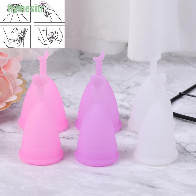 (Hàng Mới Về) Cốc Tiệt Trùng Kinh Nguyệt Bằng Silicone 100% Tái Sử Dụng S / L