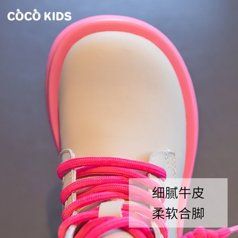 Giày Boot Chất Liệu Nhung Cao Cấp Thiết Kế Mới Thời Trang Mùa Xuân Thu Dành Cho Bé Gái