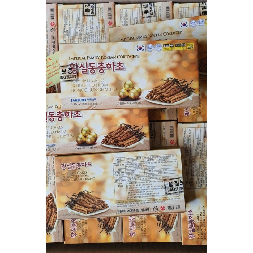 Viên Đông Trùng Hạ Thảo Hàn Quốc Hộp 10 Viên x 3,75gr