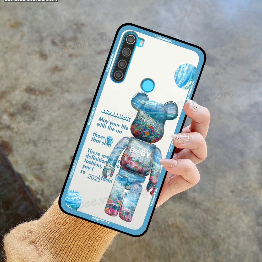 Ốp Xiaomi Redmi Note 8 / Note 8 Pro in hình gấu Bearbrick,Mountain,xanh,đen,đỏ giá rẻ