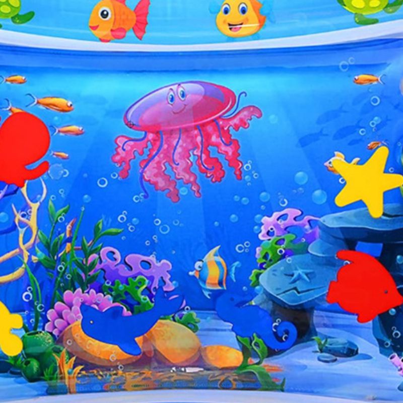 Thảm nước bơm hơi họa tiết động vật biển ngộ nghĩnh dành cho bé sơ sinh