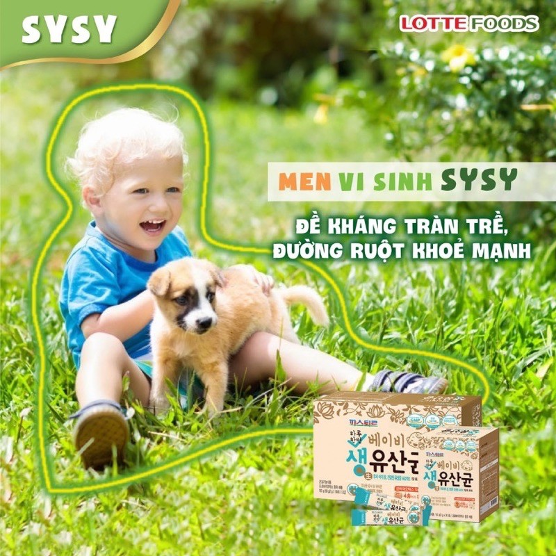 Men Vi Sinh Sysy Hàn Quốc - LOTTE FOODS hết biếng ăn táo bón tiêu hoá khoẻ