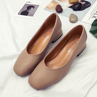 Giầy mũi vuông đế 2cm