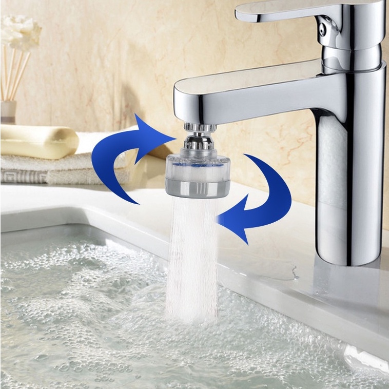 Đầu lọc tăng áp gắn vòi rửa mặt  rửa chén bát xoay 360 đa năng tiện dụng cho nhà bếp