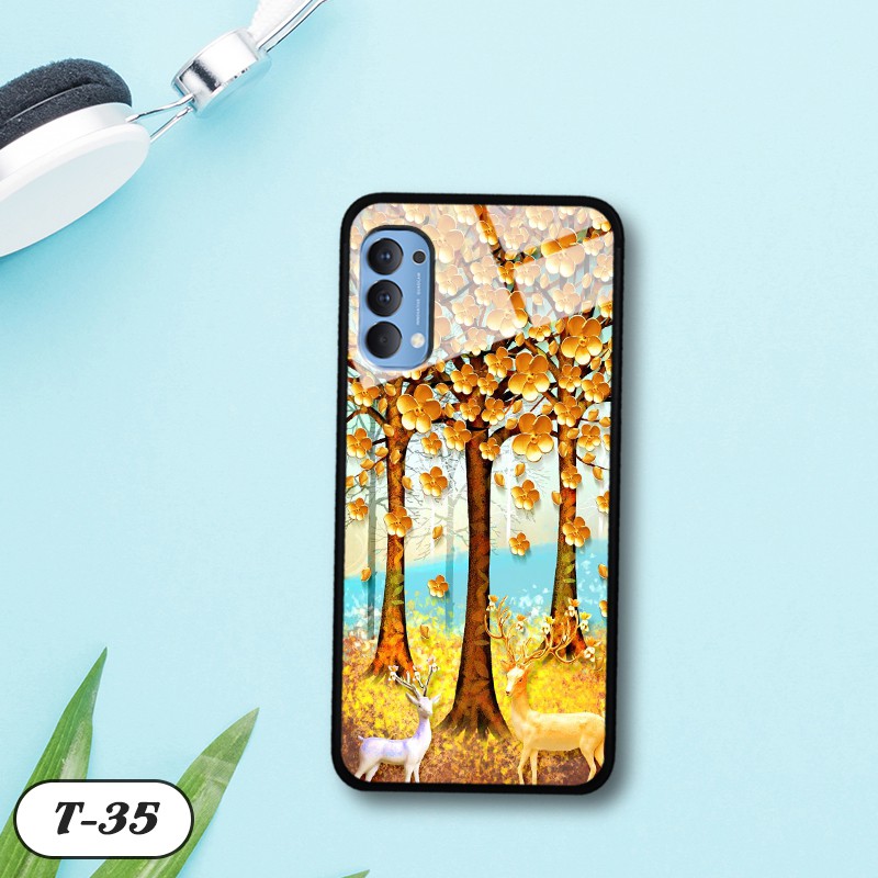 Ốp kính 3D Oppo Reno 4