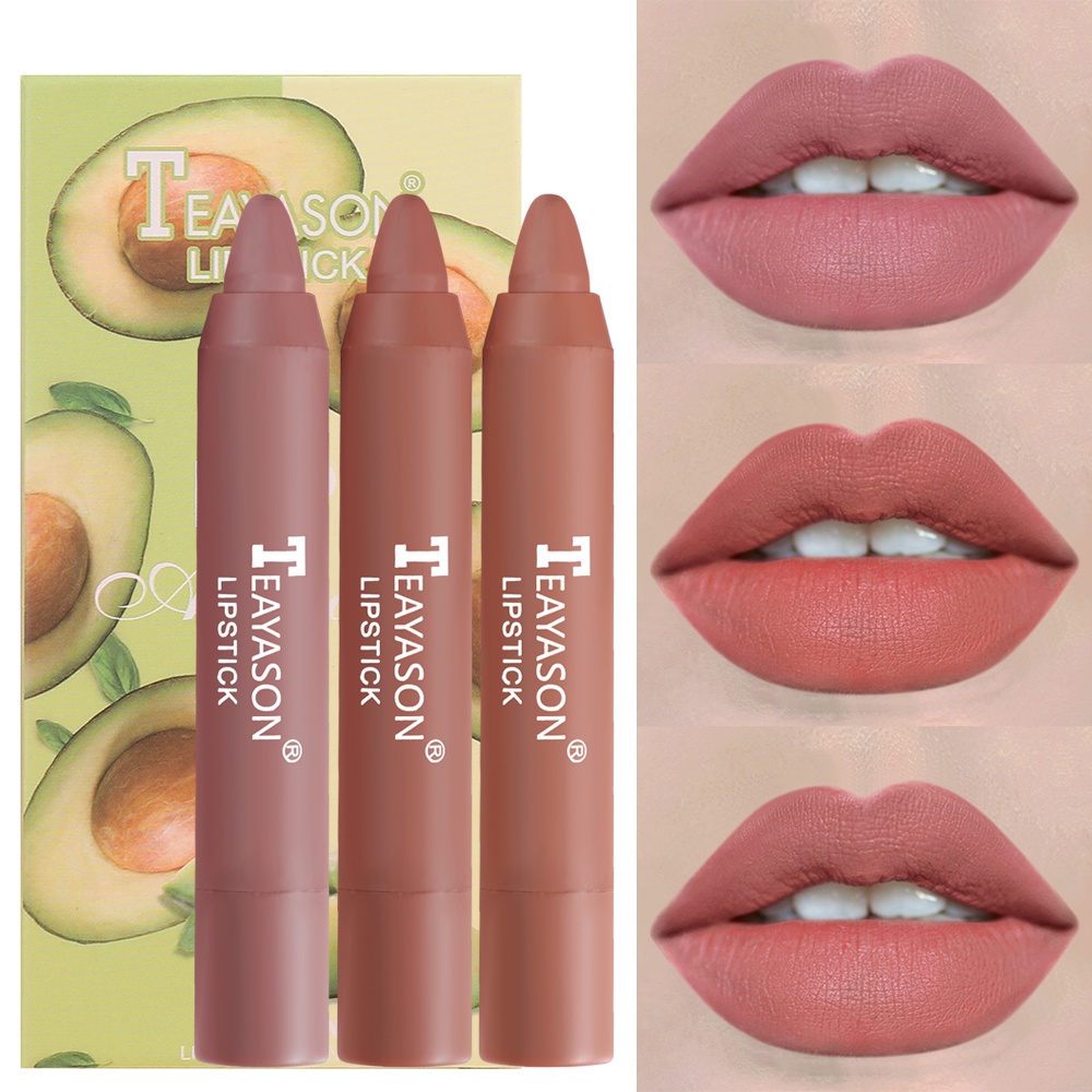 Set 3 Son Lì Hương Trái Cây Lâu Trôi Không Thấm Nước Và Chống Nhòe Hkho