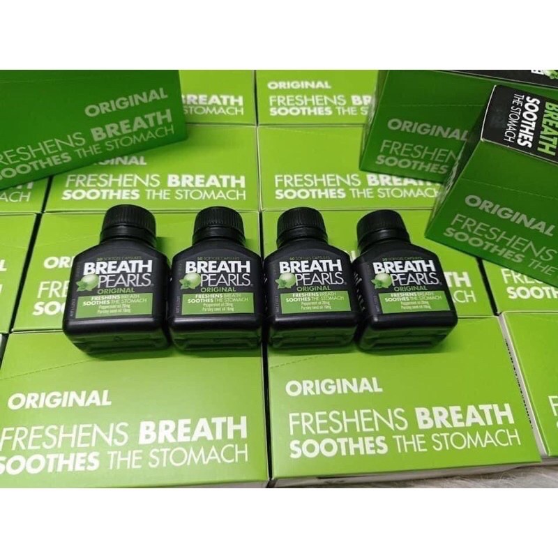 Viên uống thơm miệng Hetik Breath Pearls 50 viên Úc