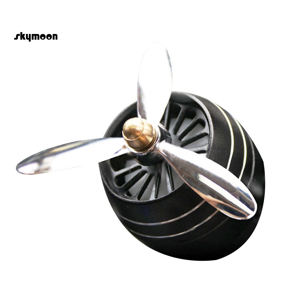 Phụ kiện kẹp lan toả nước hoa có quạt và đèn led dành cho xe hơi