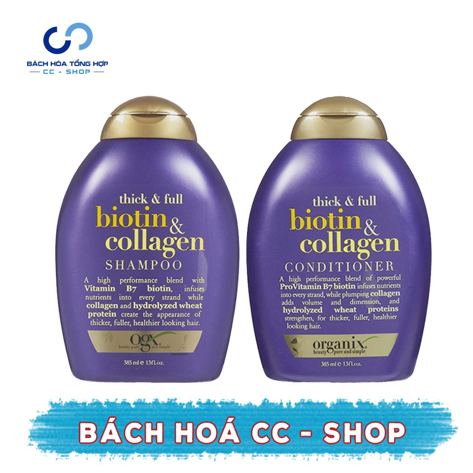 DẦU GỘI -XÃ BIOTIN & COLLAGEN 385ML