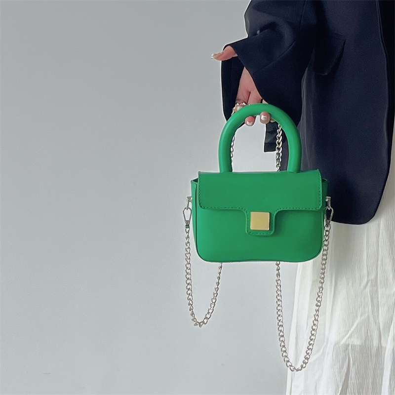 Túi Đeo Vai Mini Màu Trơn Thiết Kế Đơn Giản Thời Trang Cho Nữ 2022