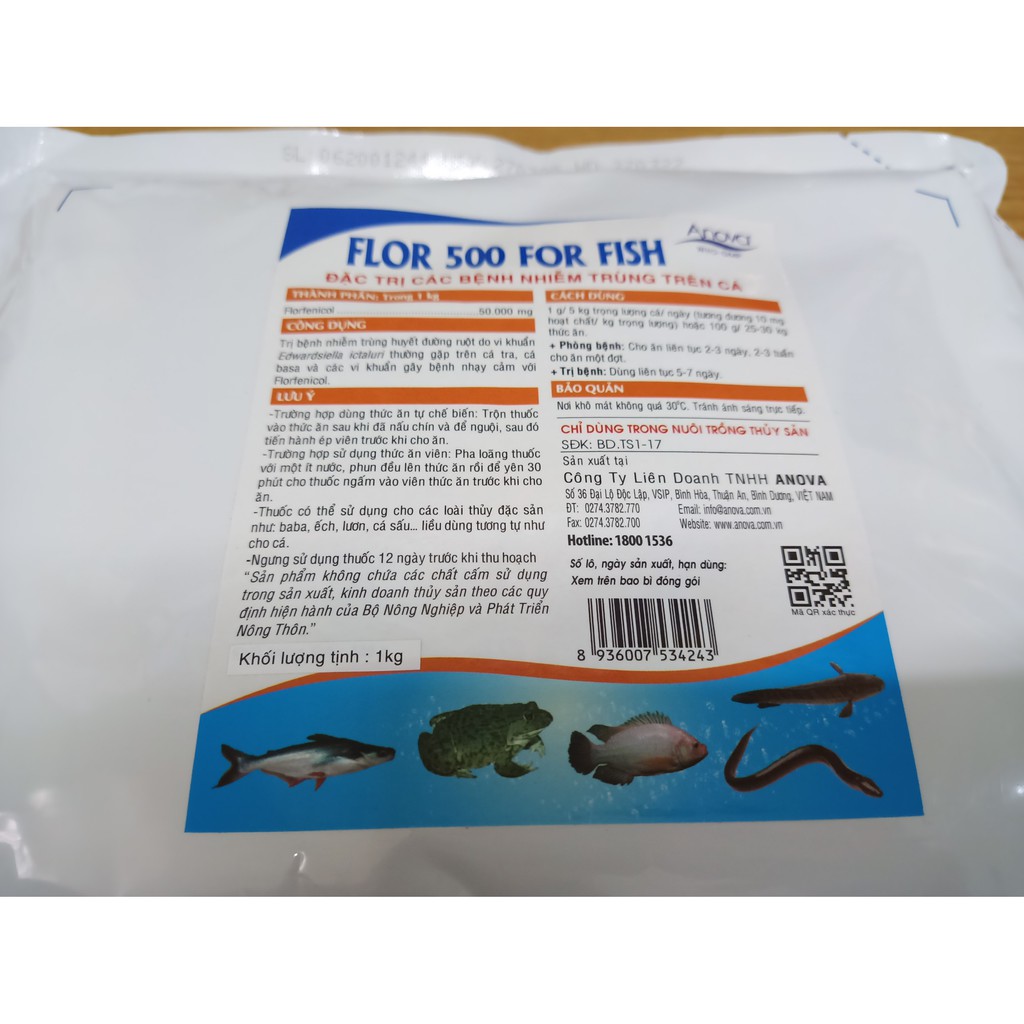 Flor 500 For Fish – Kháng Sinh Trị Các Bệnh Nhiễm Trùng Trên Cá