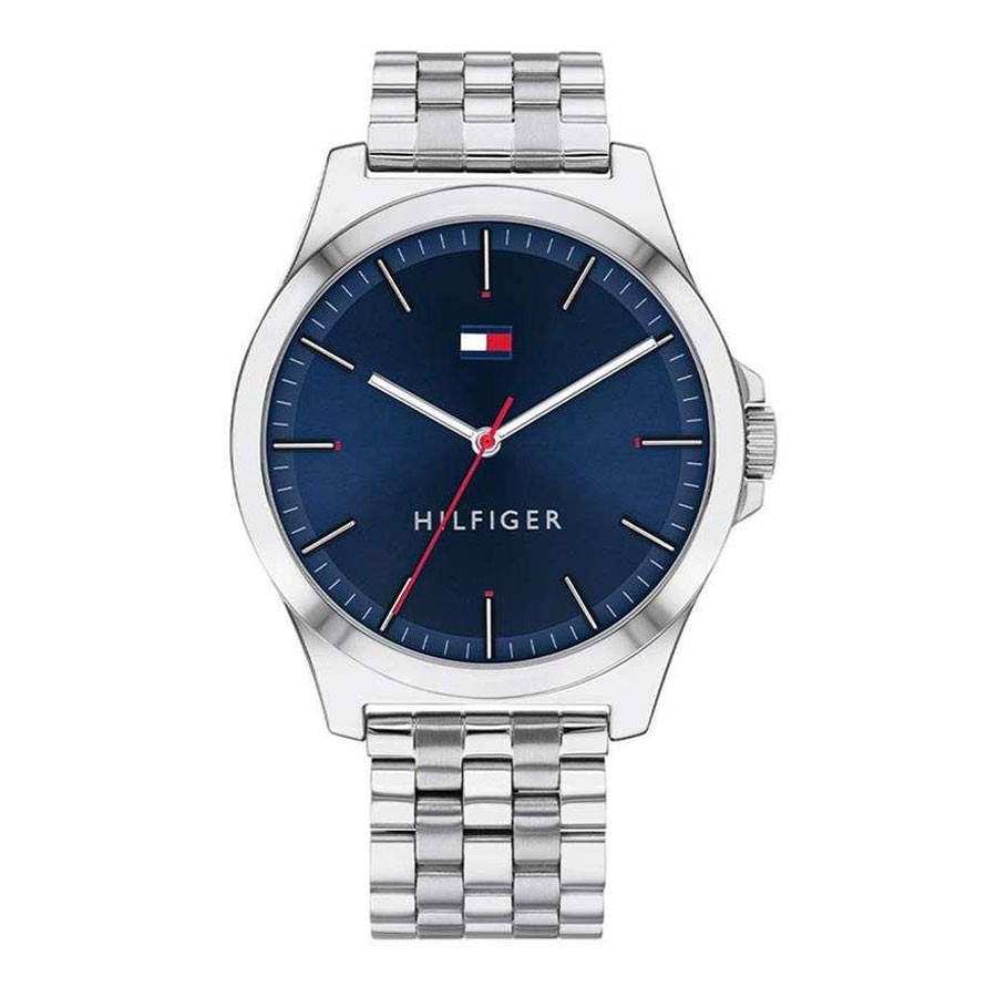 Đồng Hồ Tommy Hilfiger Nam Dây Kim Loại Pin-Quartz 1791713 - Mặt Xanh (42mm)