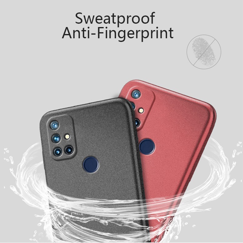 Ốp điện thoại TPU đá cát mềm nhám mỏng cho Oneplus Nord N10 5g