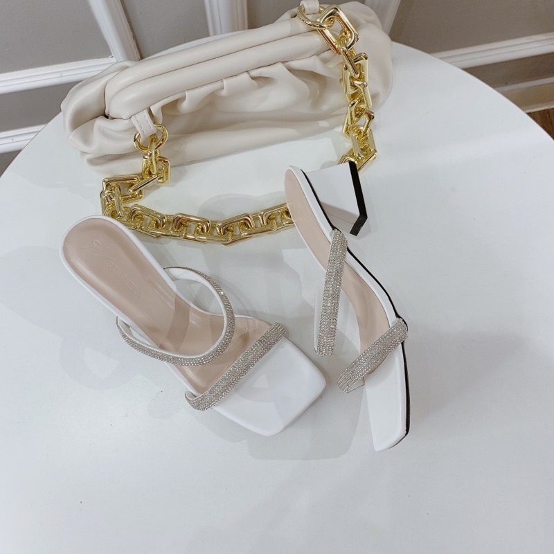 ❤️ GUỐC ĐÁ 2 QUAI GÓT VUÔNG 5cm. HÀNG CÓ SẴN